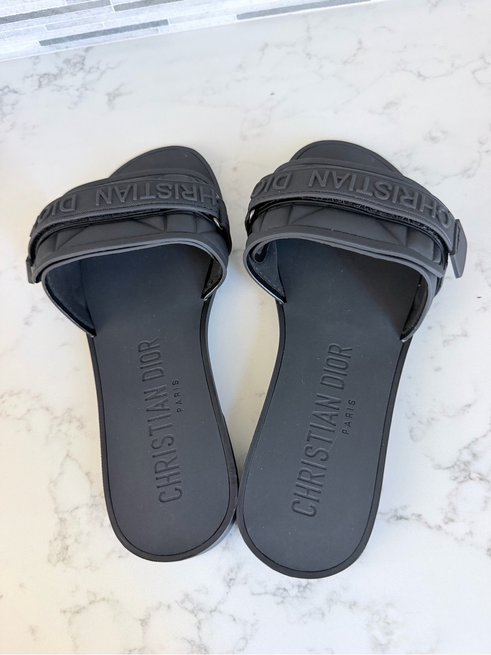 Dior Black Slide Sandals size 7 - Picture 3 of 7